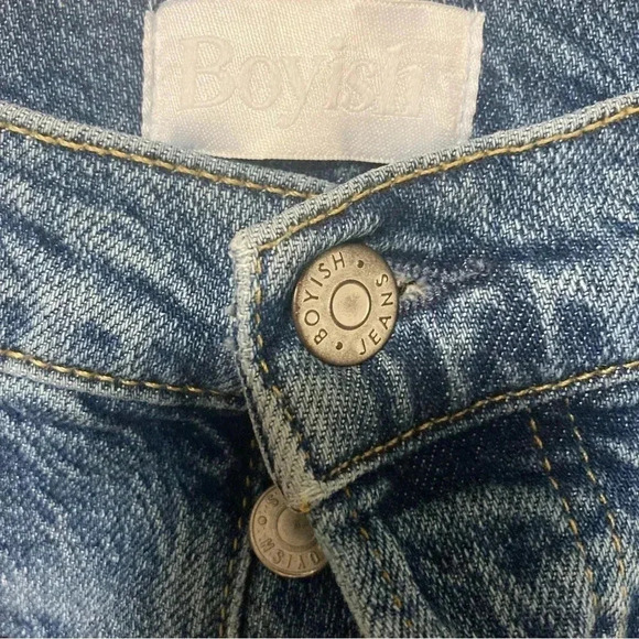 Boyish The Dempsey high waist slim  straight mirror jeans 29 - Picture 6 of 6